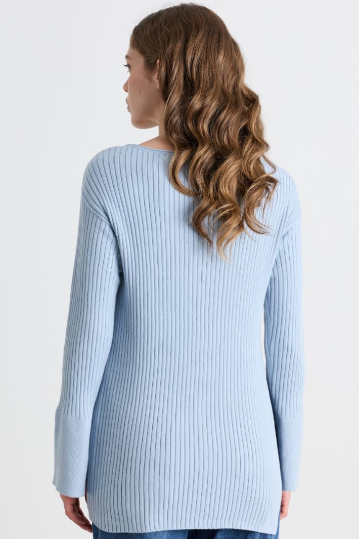 Pull à base asymétrique - BLEU CLAIR - Intrend - 4