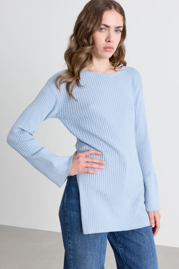 Pull à base asymétrique - BLEU CLAIR - Intrend - 2