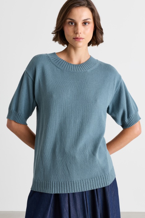 Wide-fit crew-neck jumper - Intrend