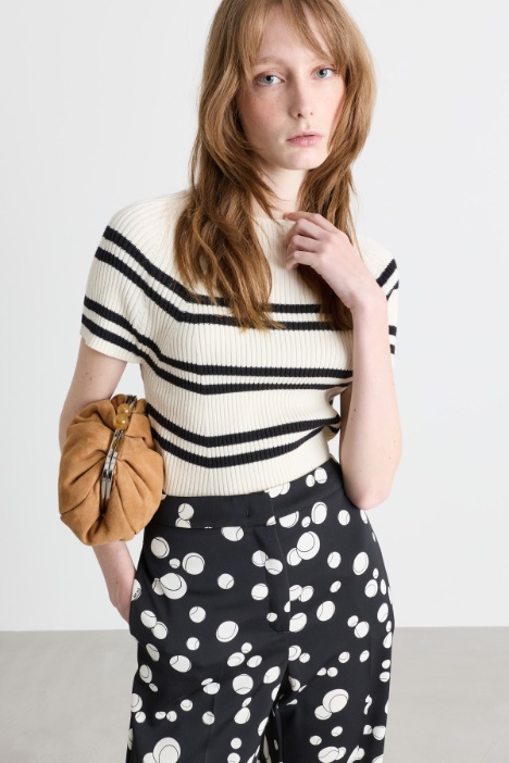 Ribbed slim-fit top - Intrend