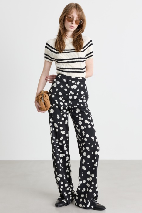 Slim-Fit Rippstrick-Shirt - Intrend