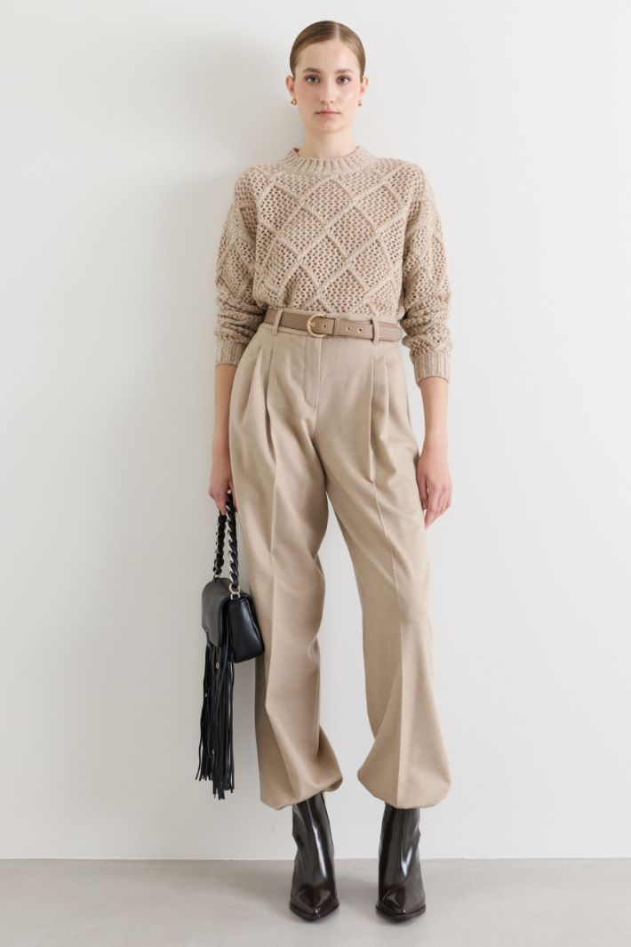 Pull boxy à sequins - BEIGE - Intrend