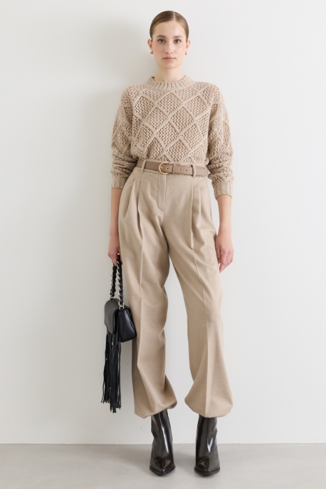 Boxy-Pullover mit Pailletten - Intrend