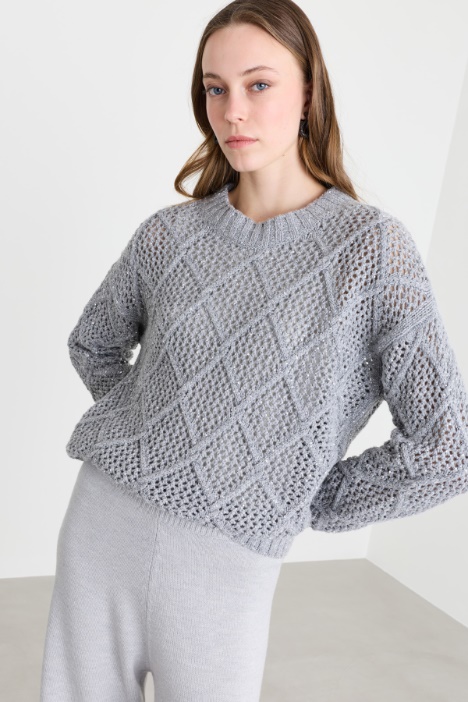 Boxy sequin jumper - Intrend