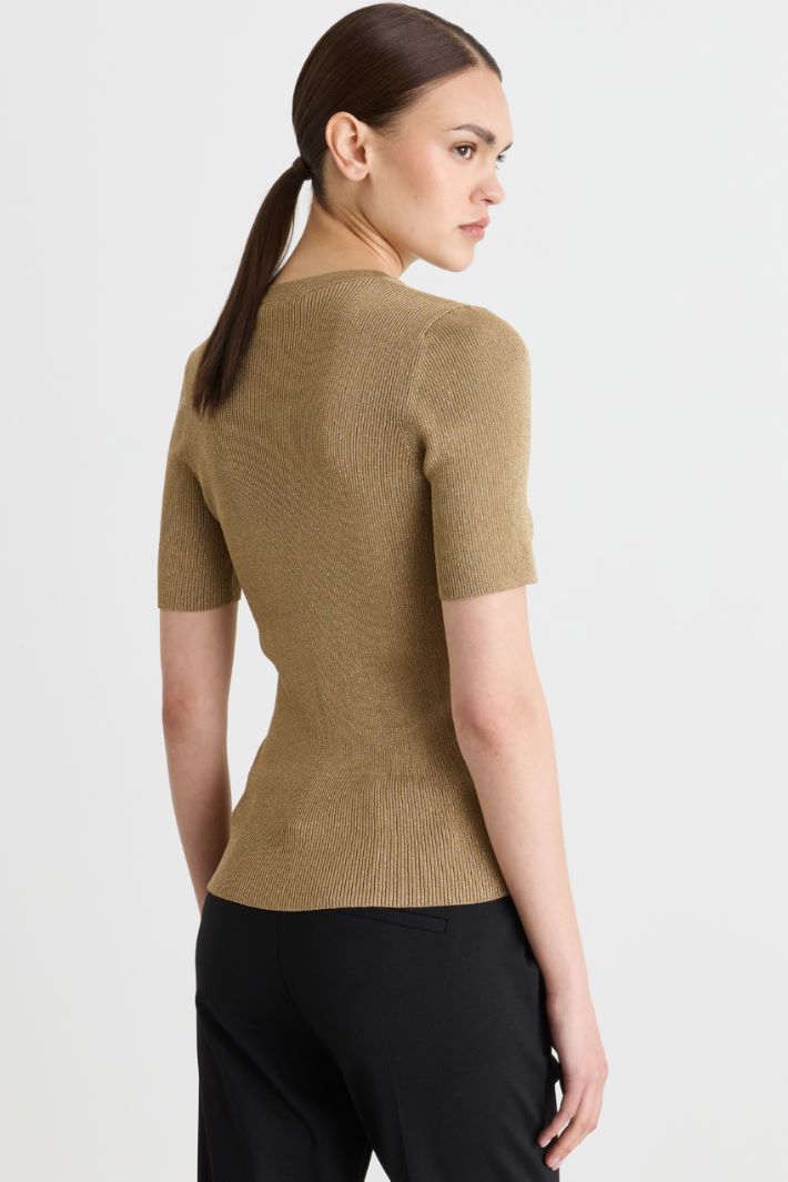 Figurbetontes Rippstrick-Top - GOLD - Intrend - 4