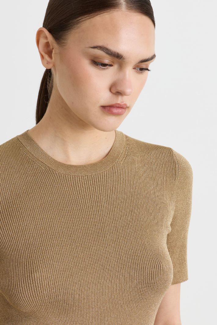 Figurbetontes Rippstrick-Top - GOLD - Intrend - 3