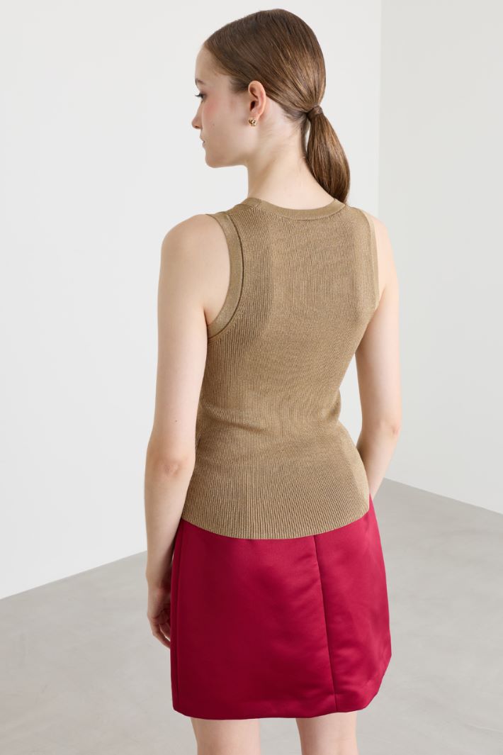 Top in maglia laminata - CAMMELLO - Intrend - 4