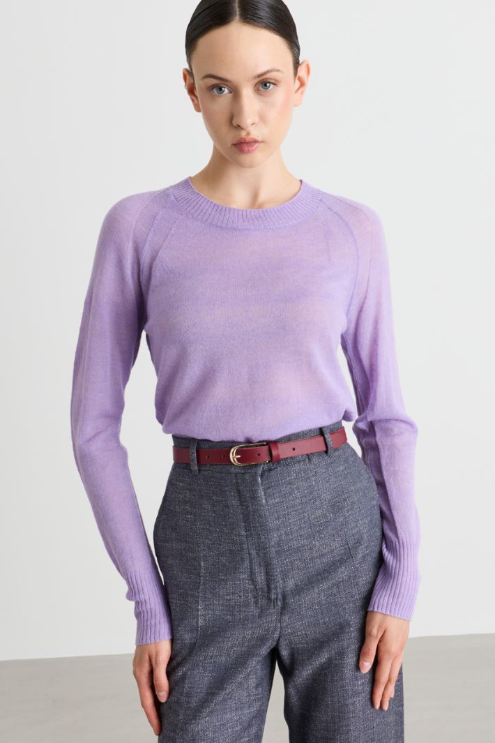 Soft gauze jumper - LILAC - Intrend - 2
