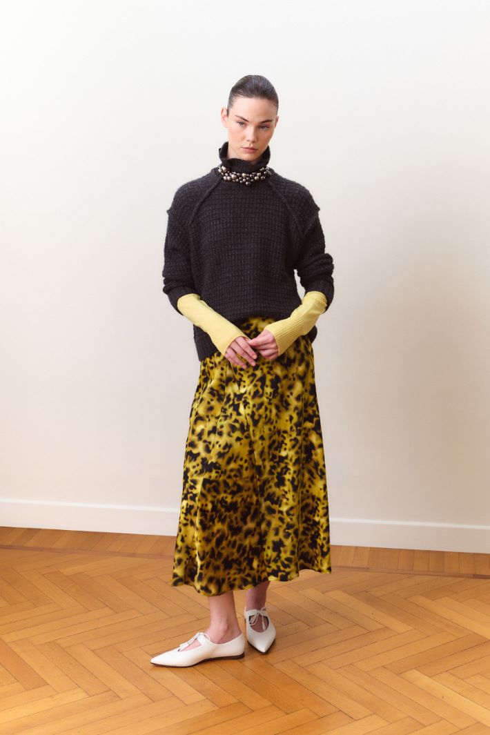 Soft gauze jumper - YELLOW - Intrend - 5