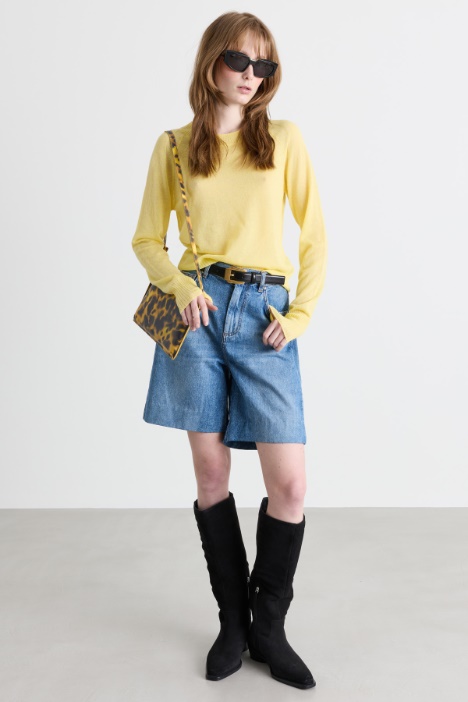 Weicher Gaze-Pullover - Intrend