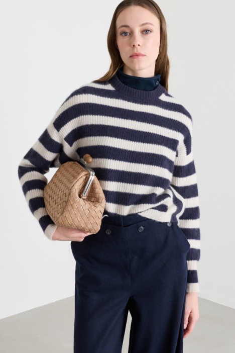 Oversized rib-knit jumper - Intrend