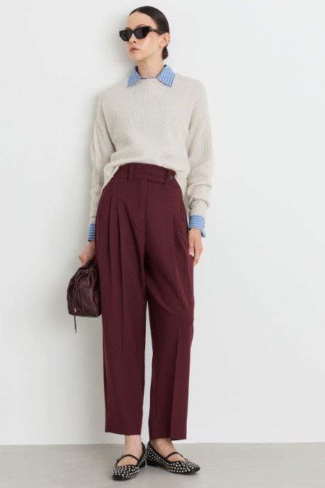 Oversize-Rippstrickpullover - Intrend
