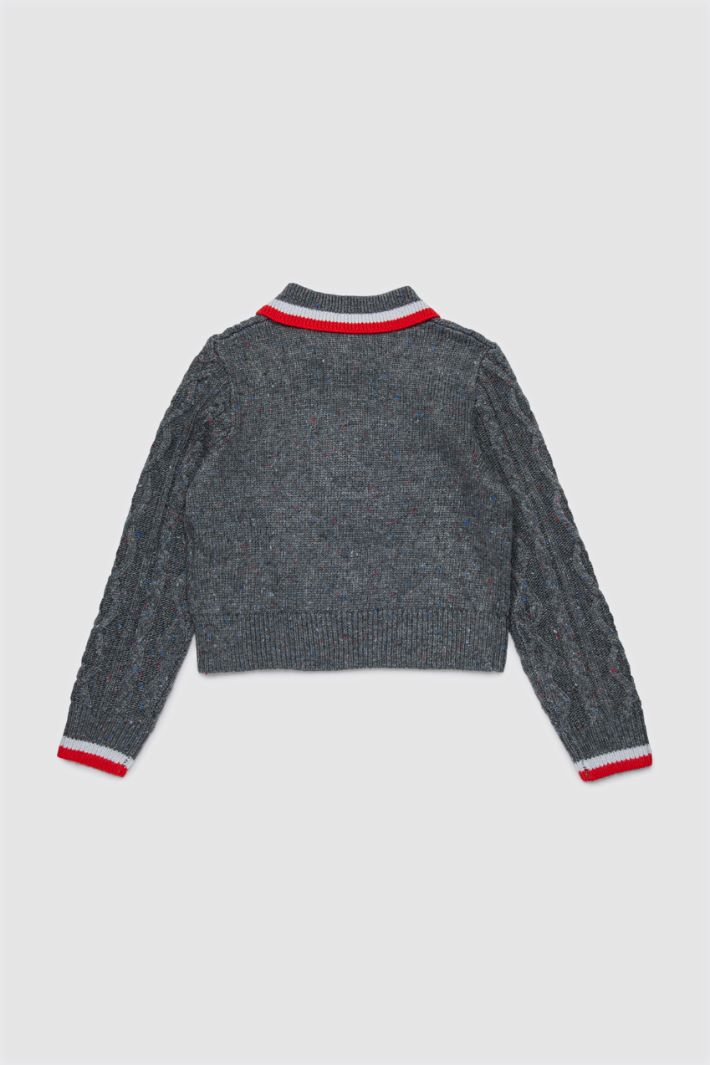 Maglia a trecce - GRIGIO - Intrend - 2