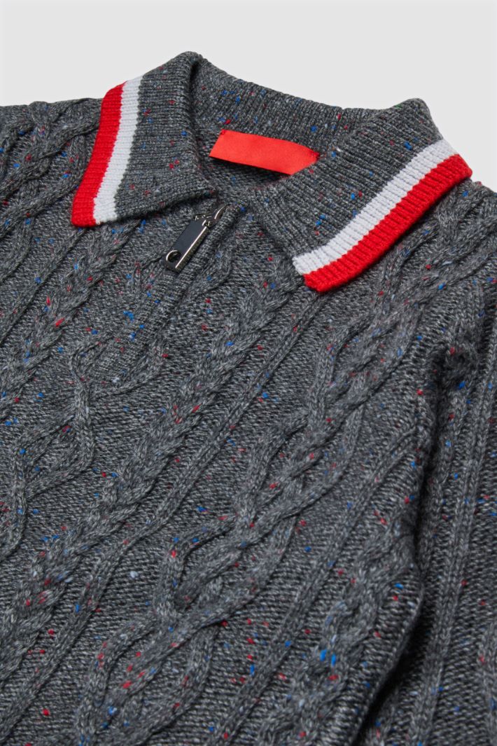 Maglia a trecce - GRIGIO - Intrend - 3