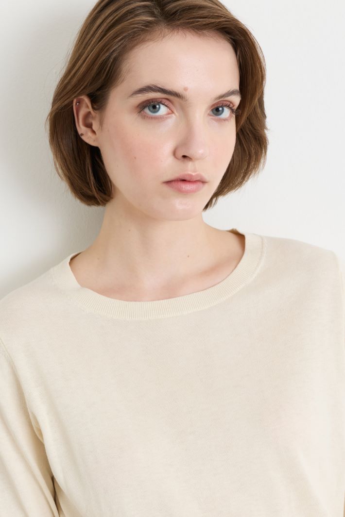Short-sleeved top - WHITE - Intrend - 3