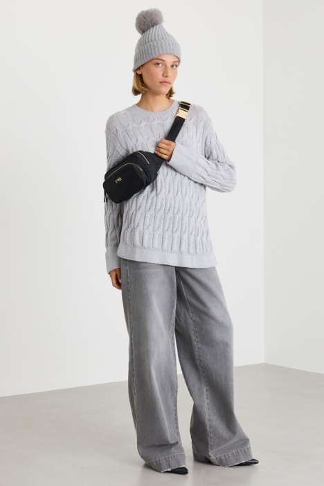 Zopfstrickpullover - Intrend