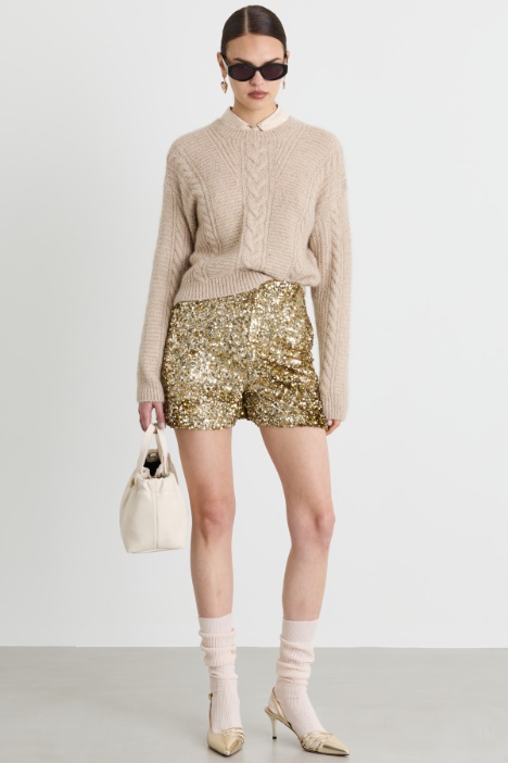 Boxy-Zopfstrickpullover - Intrend
