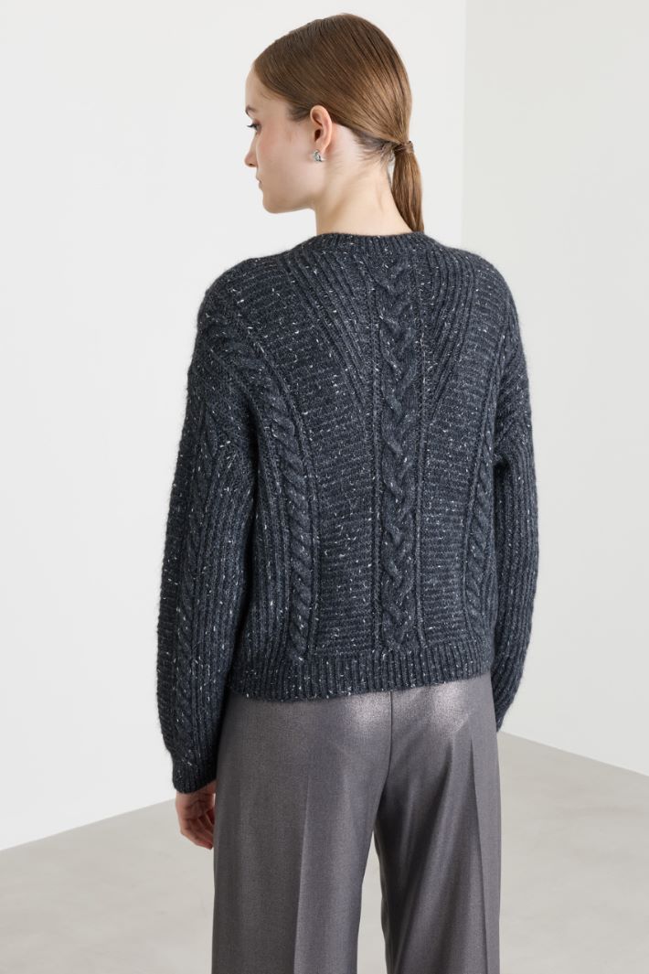 Pull boxy torsadé - GRIS - Intrend - 4
