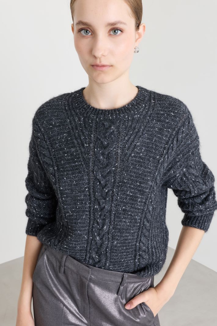 Pull boxy torsadé - GRIS - Intrend - 3