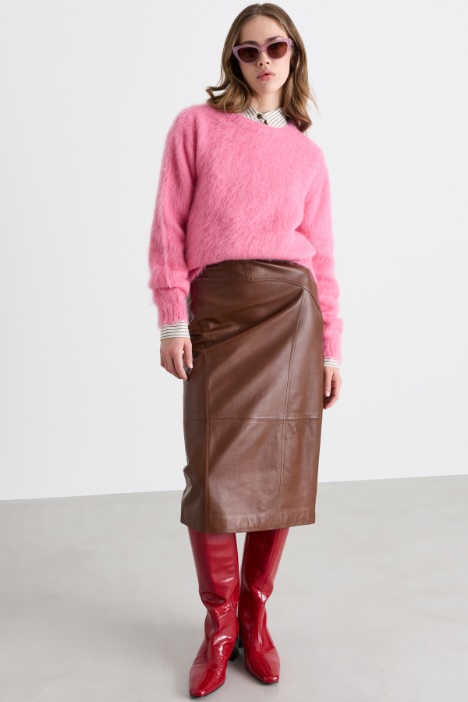 Maglia dritta in filato misto - Intrend