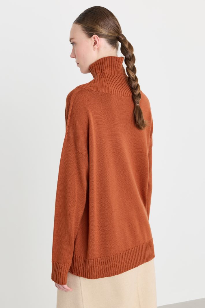 Maglia dalla linea morbida - ARANCIONE - Intrend - 4