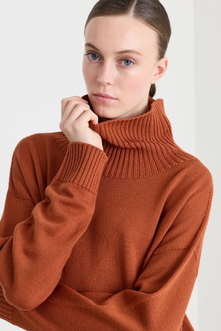 Maglia dalla linea morbida - ARANCIONE - Intrend - 3