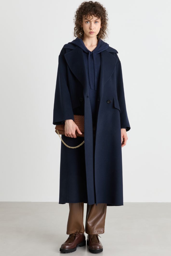 Maglia con cappuccio - BLU - Intrend