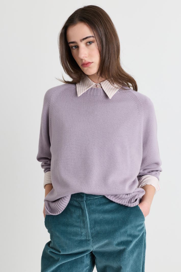 Maglia morbida a coste - LILLA - Intrend - 2