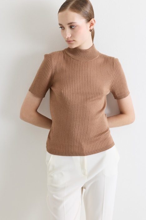 Pull à col roulé côtelé - Intrend