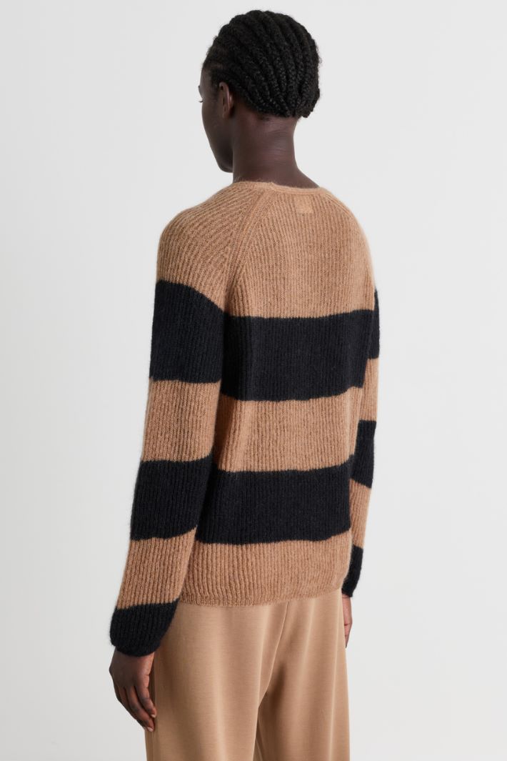 Fisherman's rib jumper - CAMEL BLACK - Intrend - 4