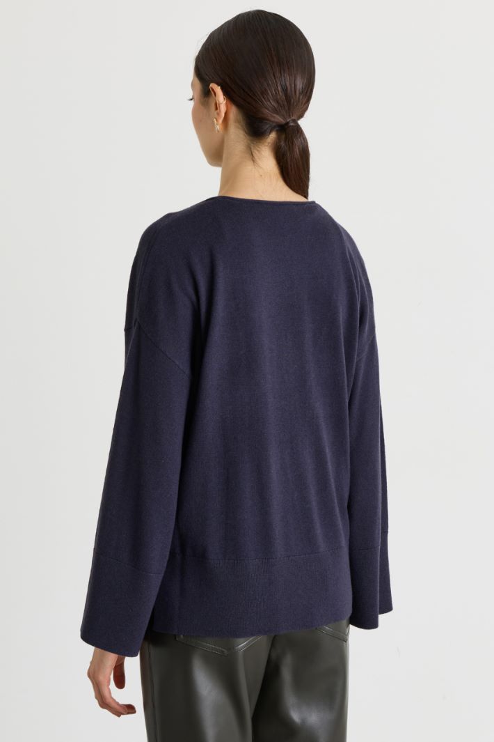 Oversized twin set - BLUE - Intrend - 5