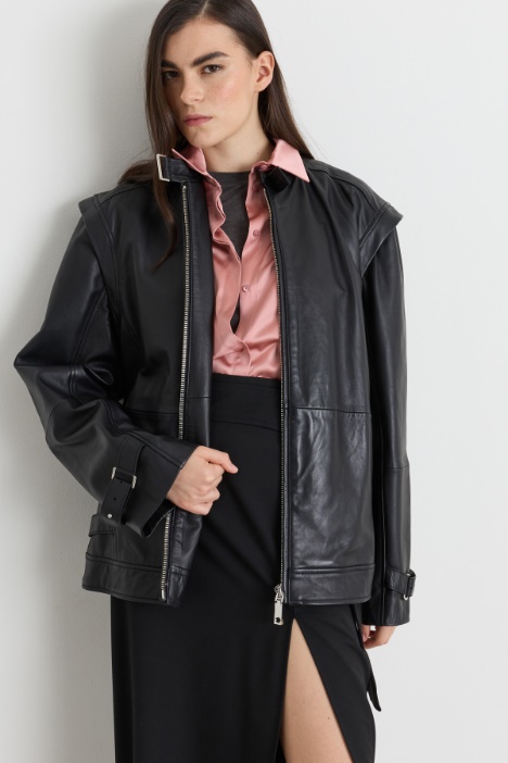 Jacket with Detachable Sleeves - Intrend