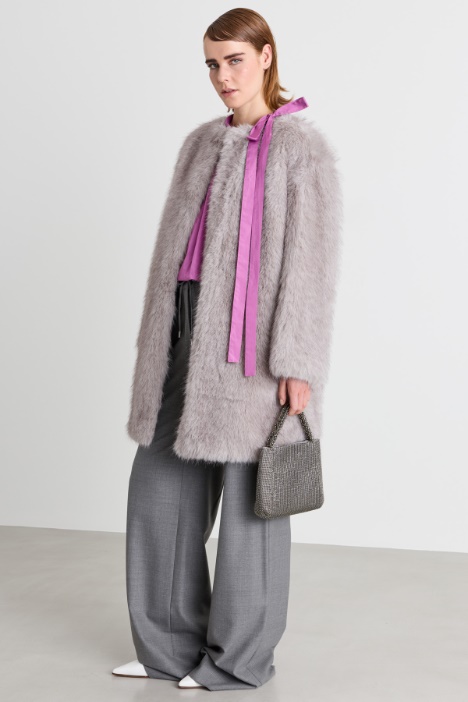 Soft and Warm Fabric Coat - Intrend