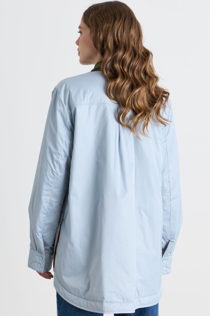 Veste matelassée réversible - BLEU CLAIR MARRON - Intrend - 5