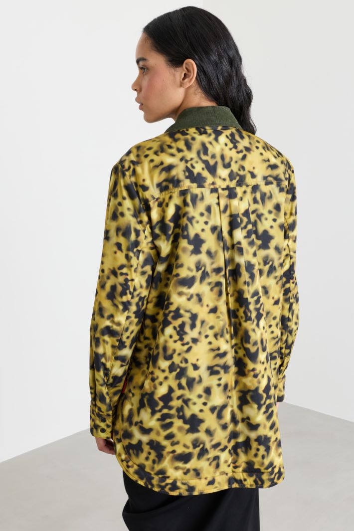 Reversible padded jacket - YELLOW - Intrend - 5