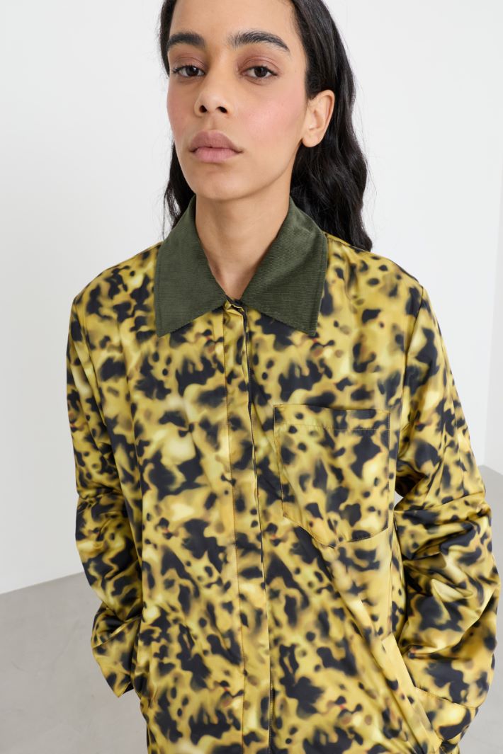 Reversible padded jacket - YELLOW - Intrend - 3