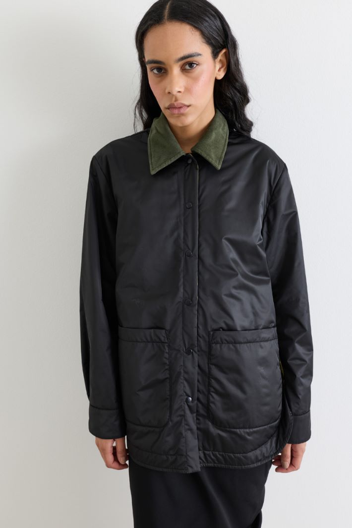 Reversible padded jacket - YELLOW - Intrend - 4