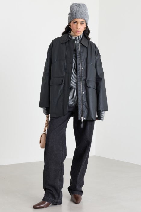Veste en gabardine enduite - Intrend