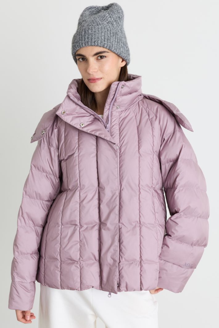 Cropped padded jacket - LILAC - Intrend - 2