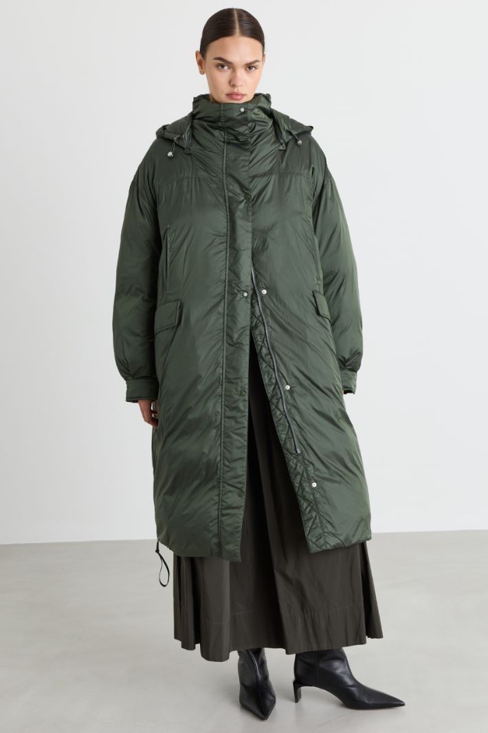 Parka rembourrée à capuche - VERT - Intrend - 2