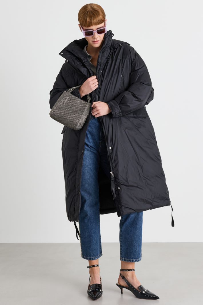 Parka rembourrée à capuche - NOIR - Intrend