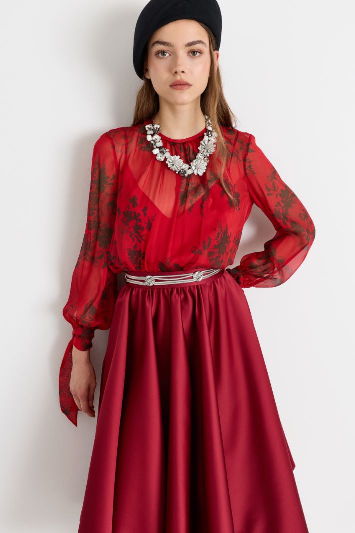 Knotted chain belt - RED - Intrend - 3