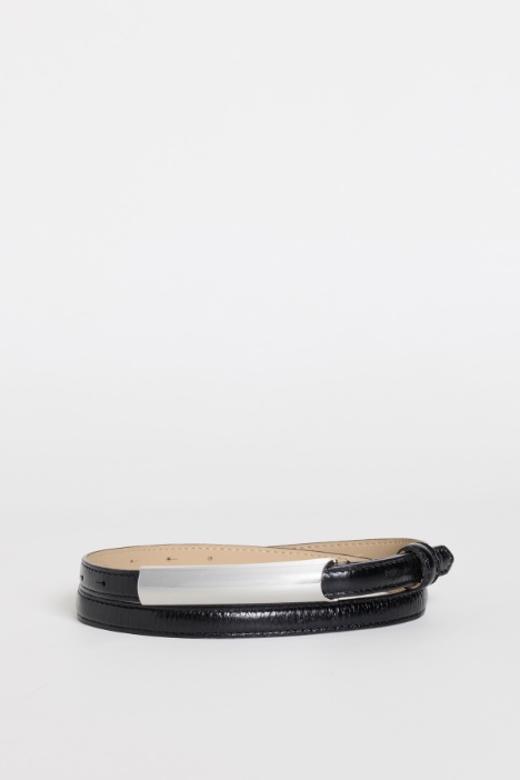 Slim leather belt - Intrend