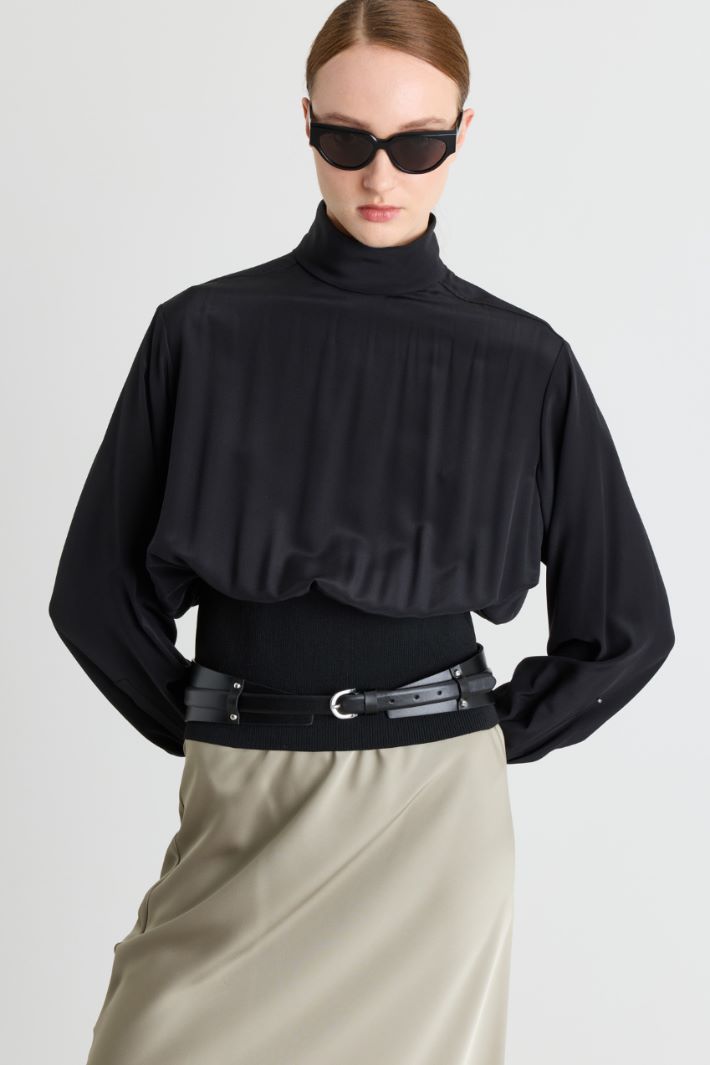 Detachable Double Belt - BLACK - Intrend - 3