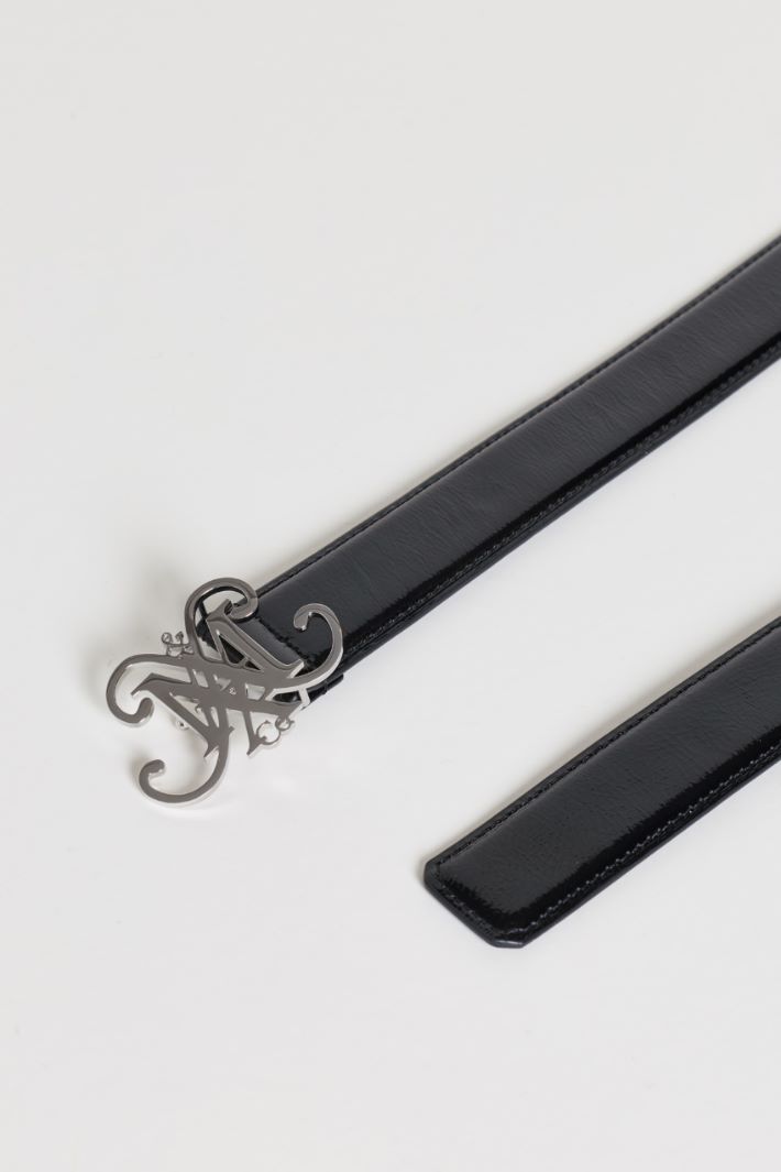 Crest Buckle Belt - BLACK - Intrend - 2