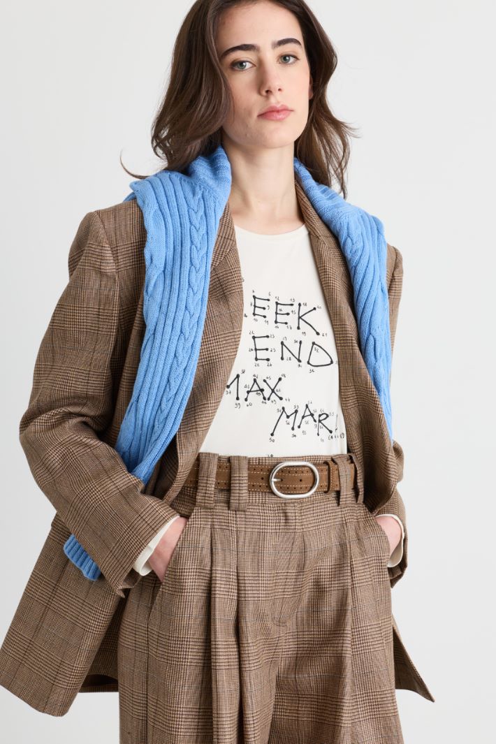 Suede belt - BROWN - Intrend - 3