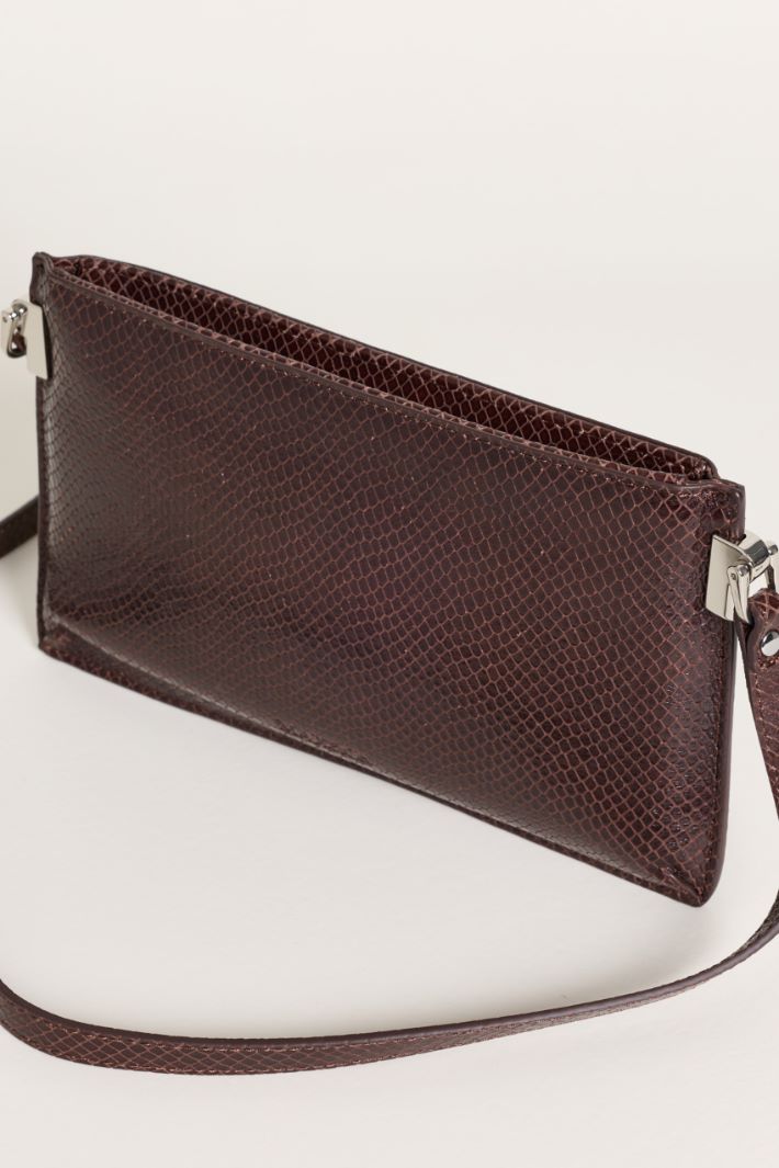 Pochette in pelle - MARRONE - Intrend - 4