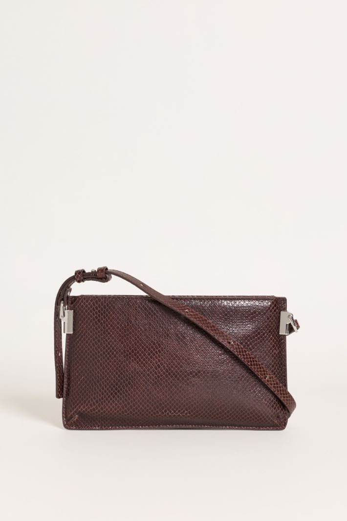 Pochette in pelle - MARRONE - Intrend
