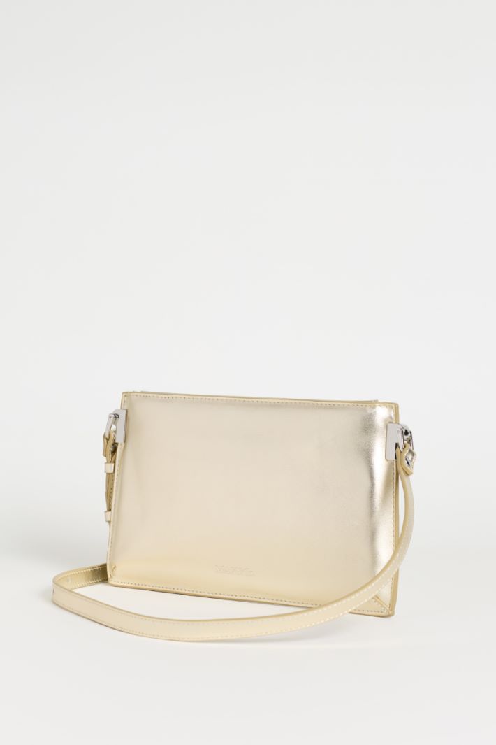 Leather Clutch - GOLD - Intrend - 2