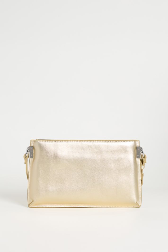 Leather Clutch - GOLD - Intrend - 3
